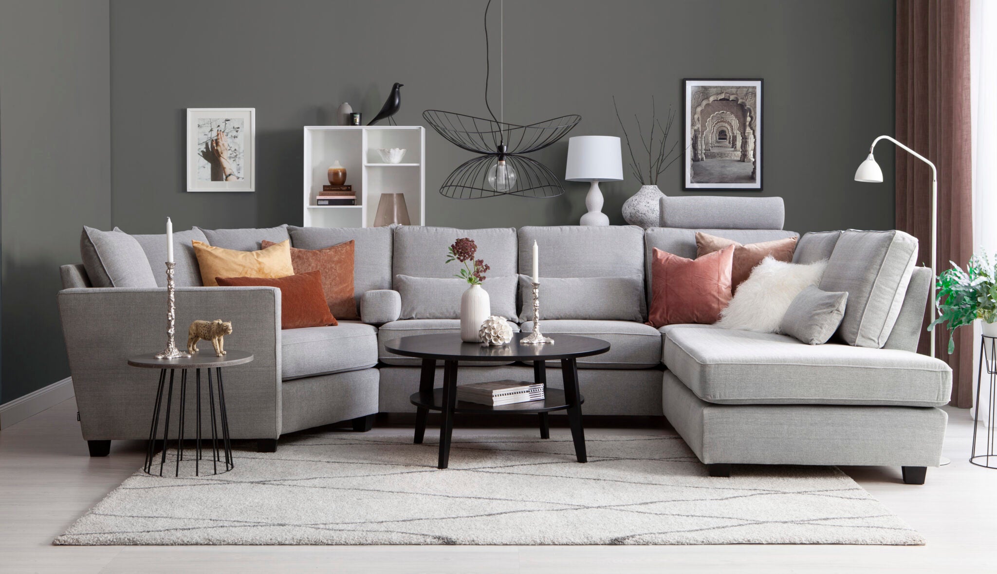 Eagle runt soffbord , svart 100 från Bordbirger.