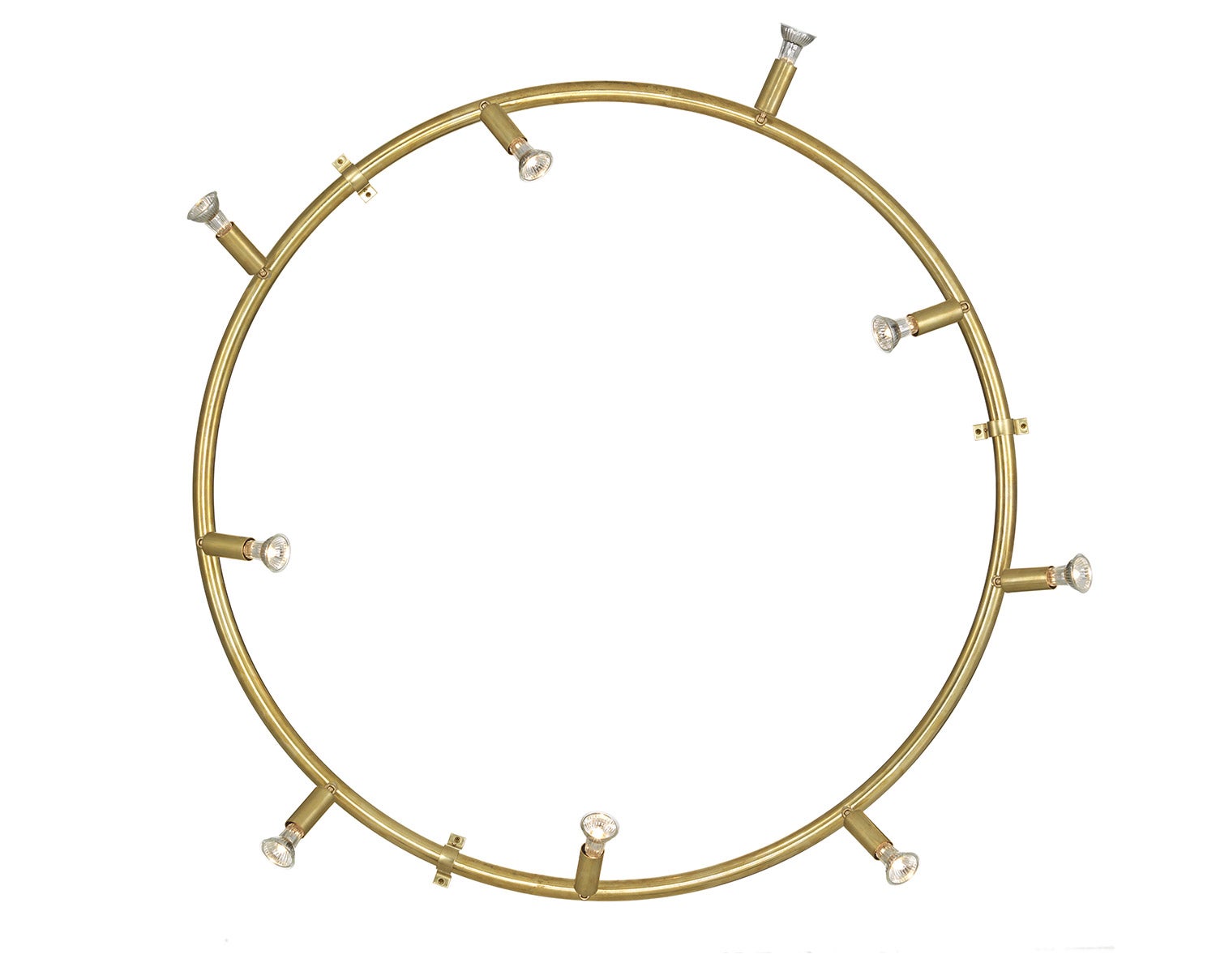 Star Rund Tak- Vägglampa | Rå Mässing