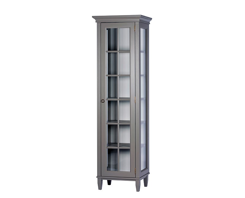 Stockholm Vitrinskåp 1 dörr | Grå