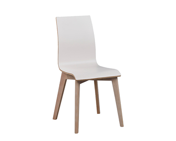 Gracy Stol Vit laminat Vitpigmenterad ek