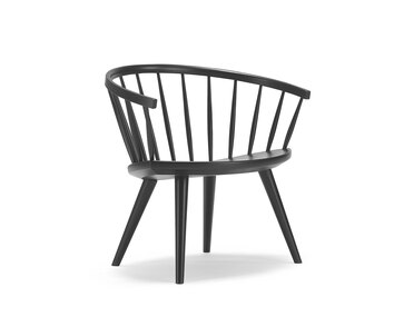 Arka loungestol i björk, svart 52 | StolAB