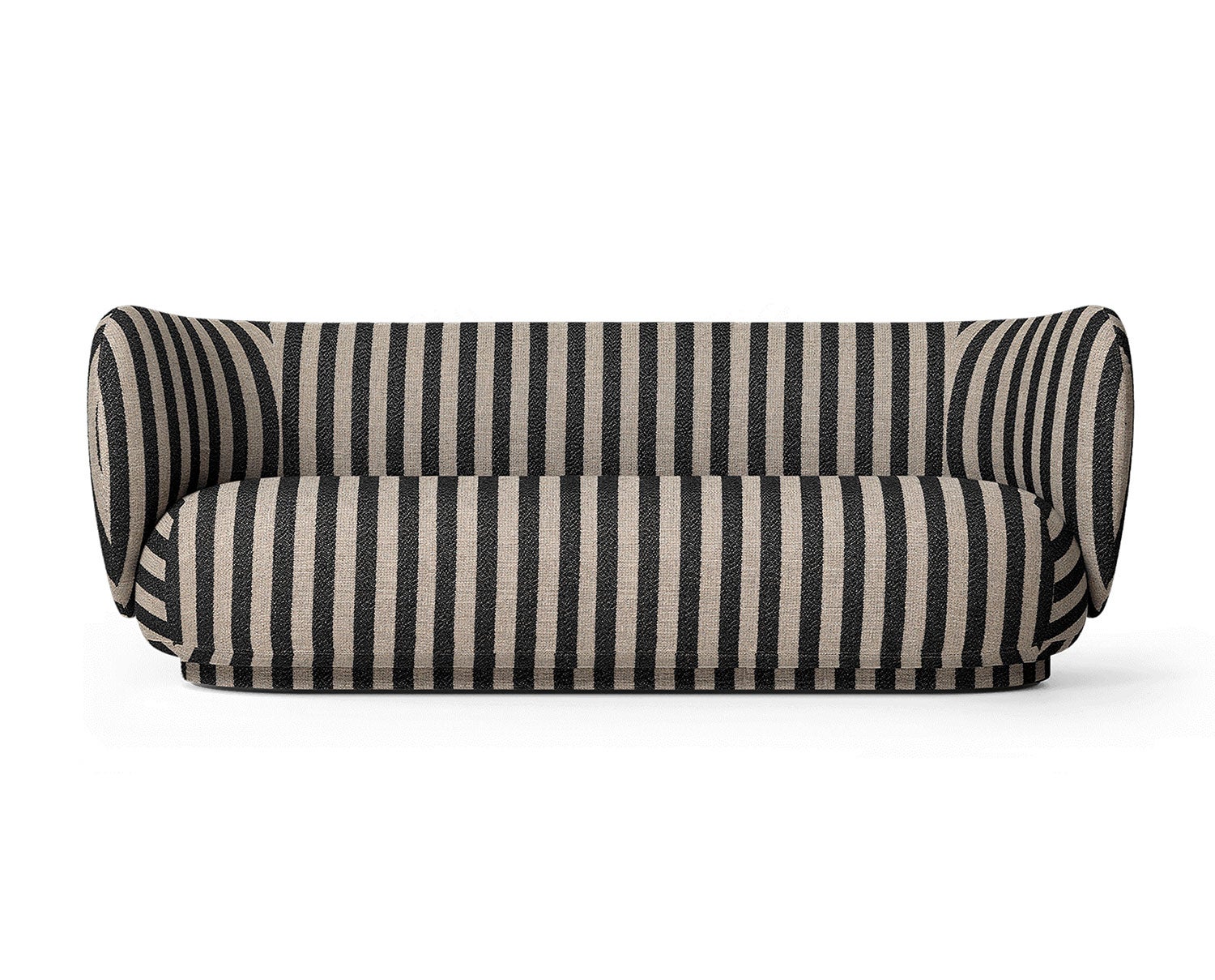 Rico Soffa 3-sits i tyget Louisiana Sand/Black