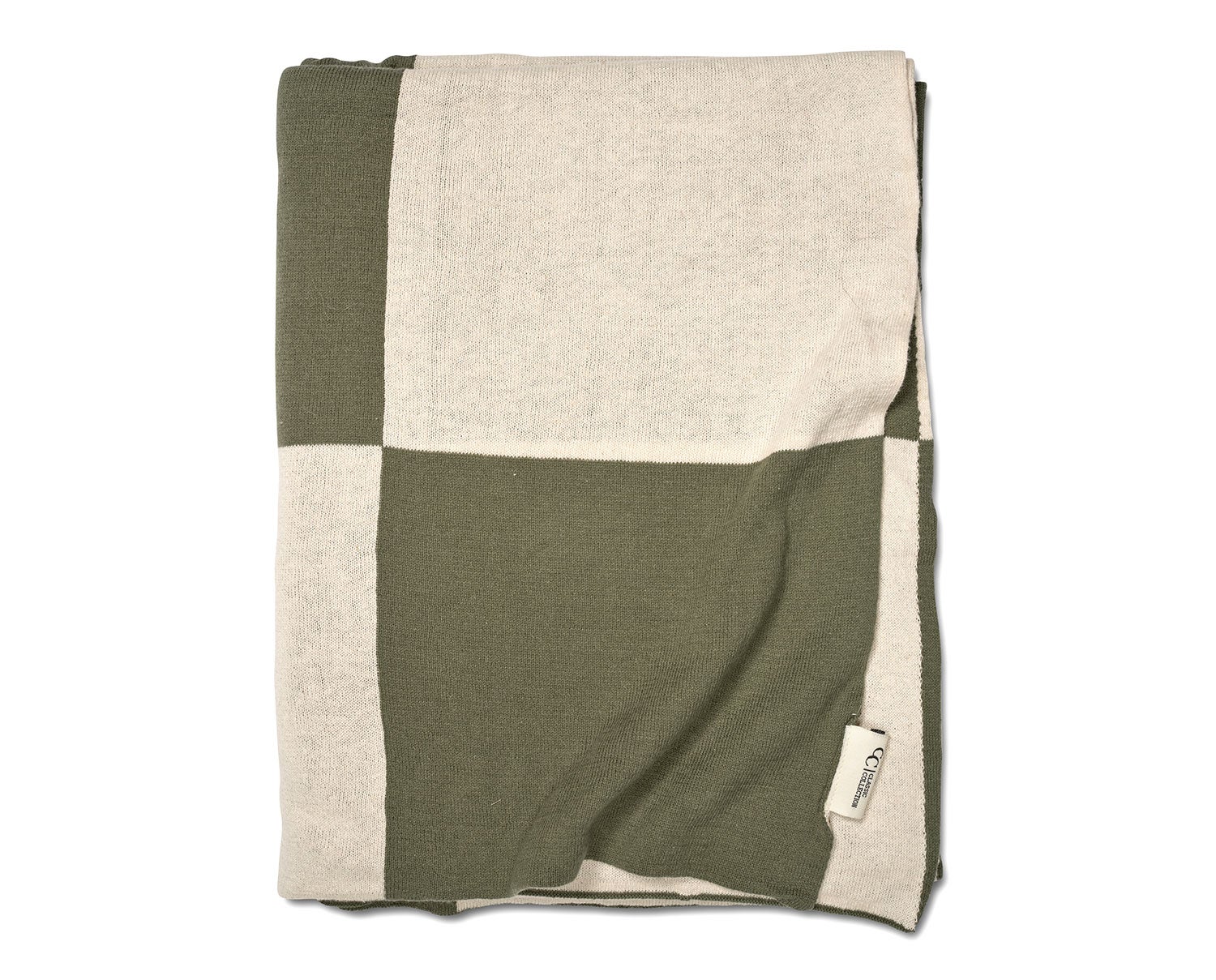 Square pläd från Classic Collection i färg grön