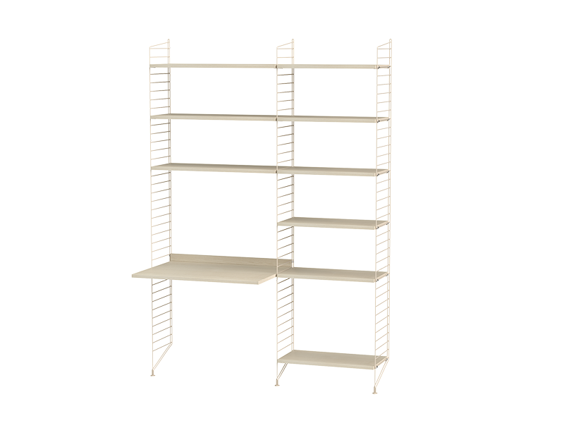 String kombination arbetsplats B Ask/ Beige