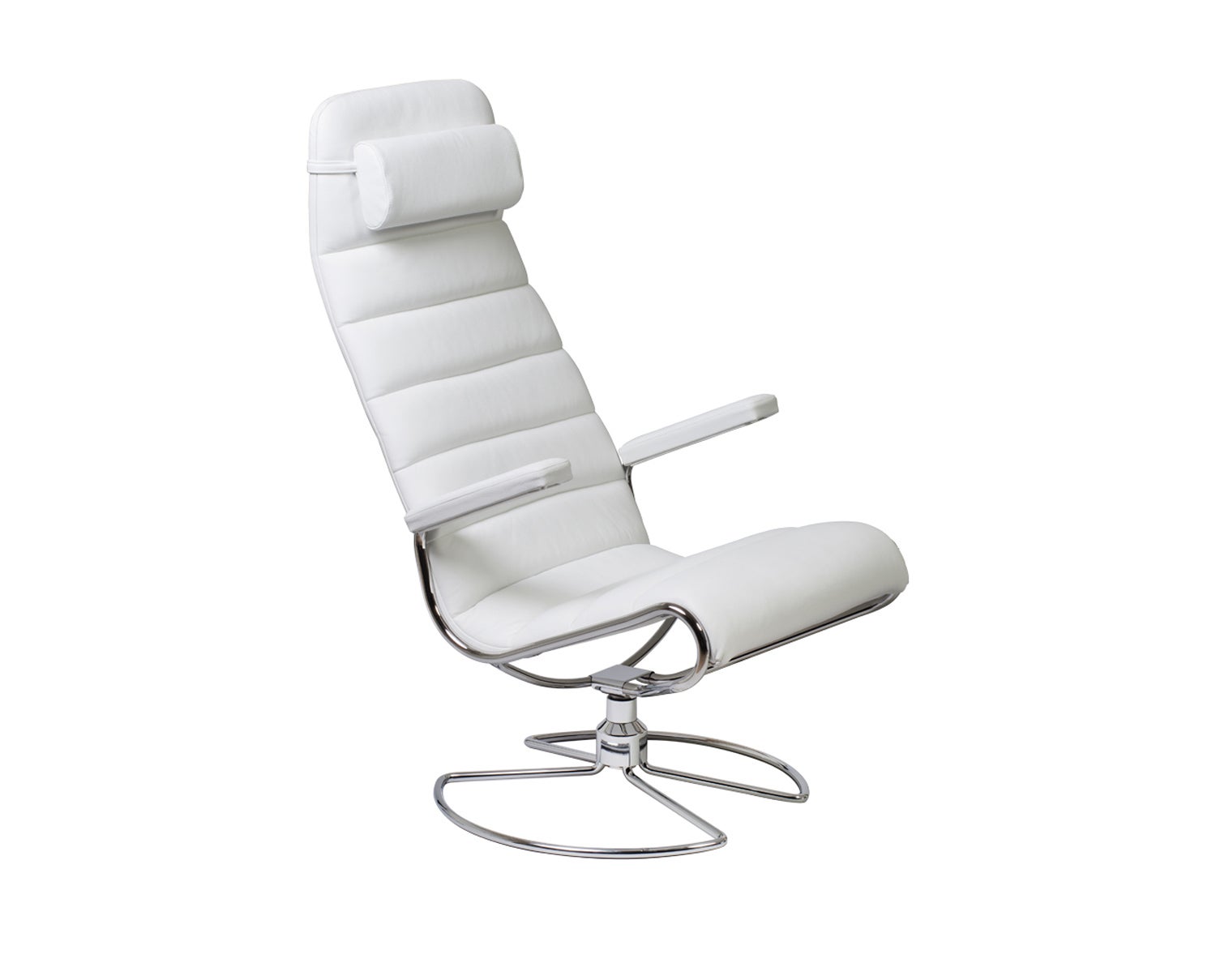 Minister Fåtölj i vitt läder