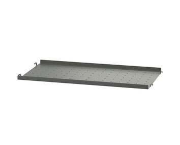 String Metall Hyllplan Låg 58x20 Mörkgrå
