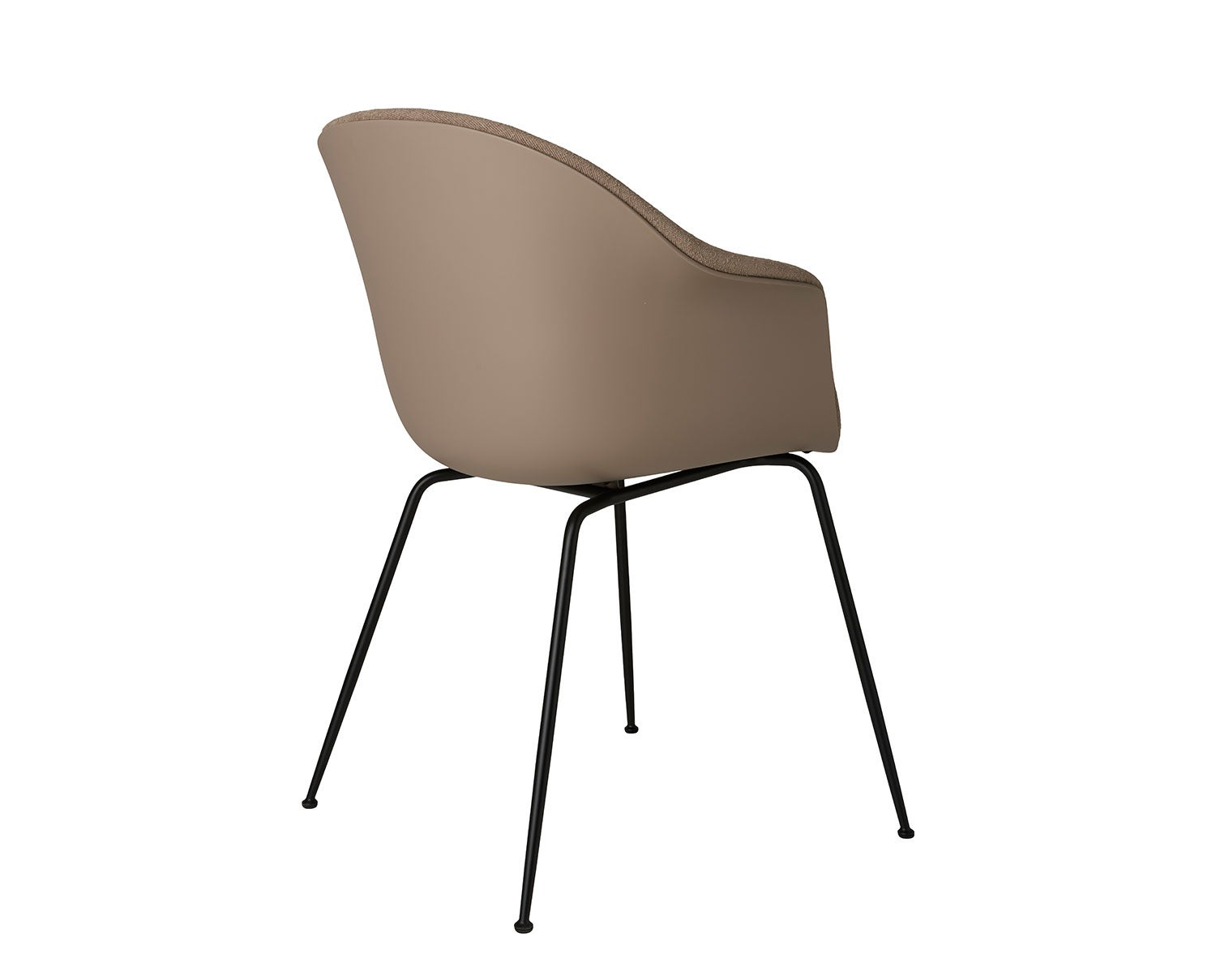 Bat_Conic_FrontUpholstered_Black_NewBeige_LightBoucle-003_B3Q