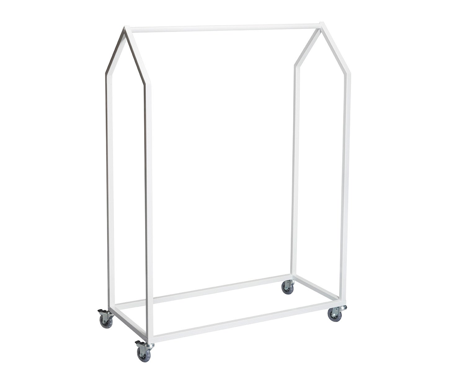 Clothing House Klädställning | Vitt Stål