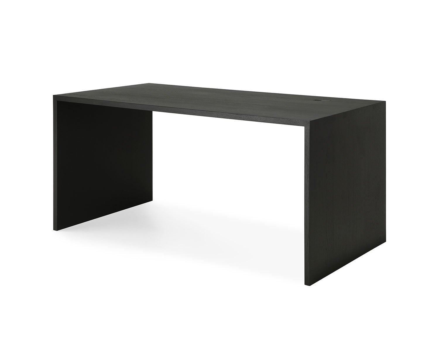 U-Skrivbord-160-Svartlackad-Ek_1