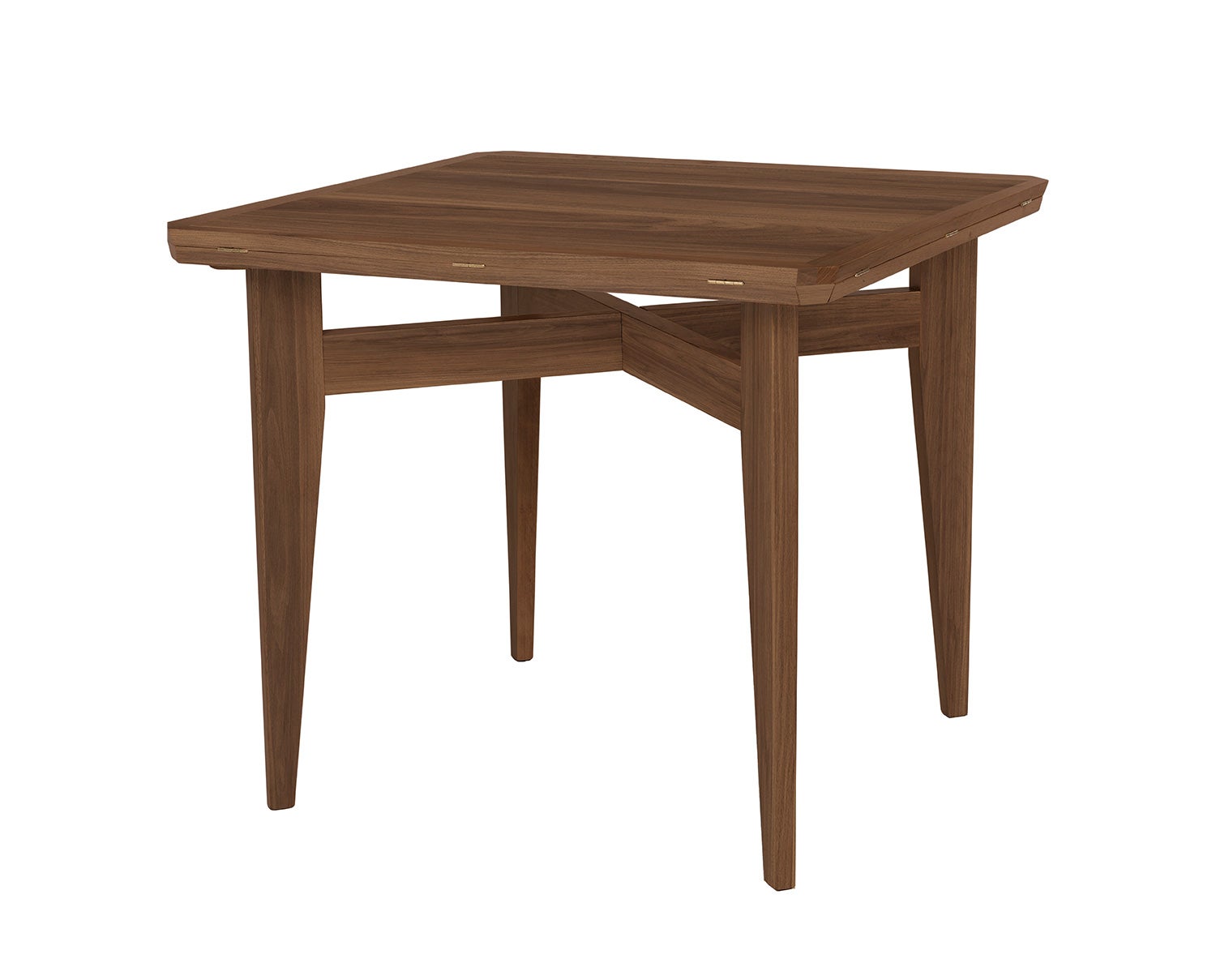 B-Table_DiningTable_Extendable_85x85_NotExtended_AmericanWalnut_ItemNr-10058070_F3Q