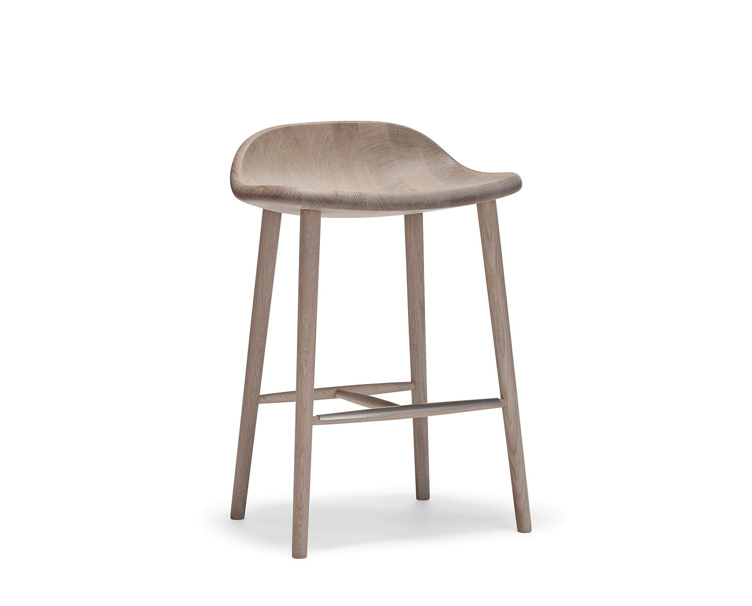 Miss Holly barstol i vitoljad ek, SH 63 cm | Stolab