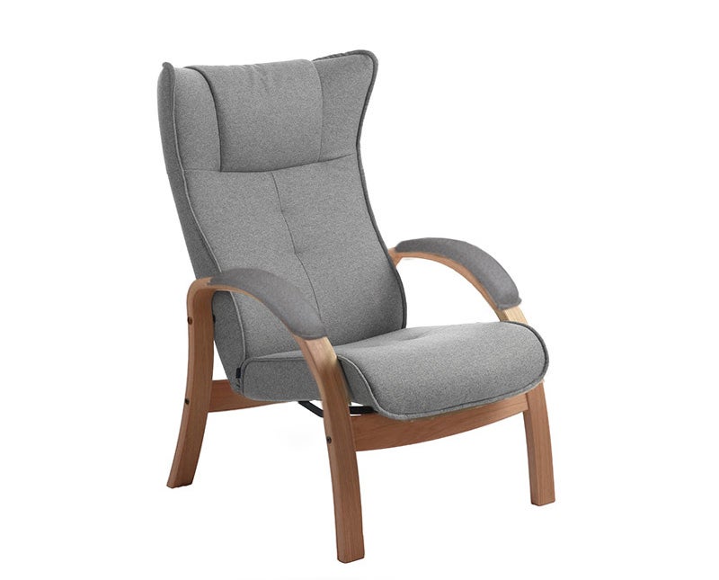 Easy Fåtölj Oljad ek i tyget Sheford Ljusgrå