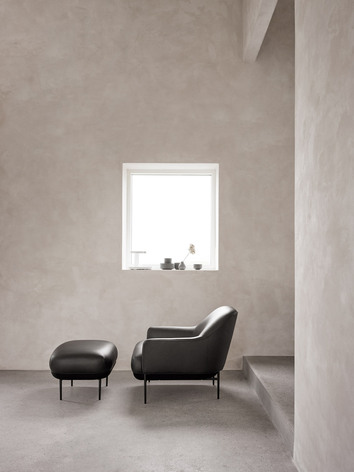 Fåtöljen Chill (Låg) i lädret Buttero Black