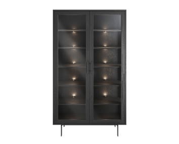 Gala Vitrinskåp Svartbetsad Ask från Casø