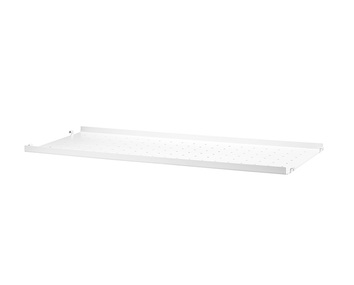 String Hylla metall Vit 78x30 Lågkant
