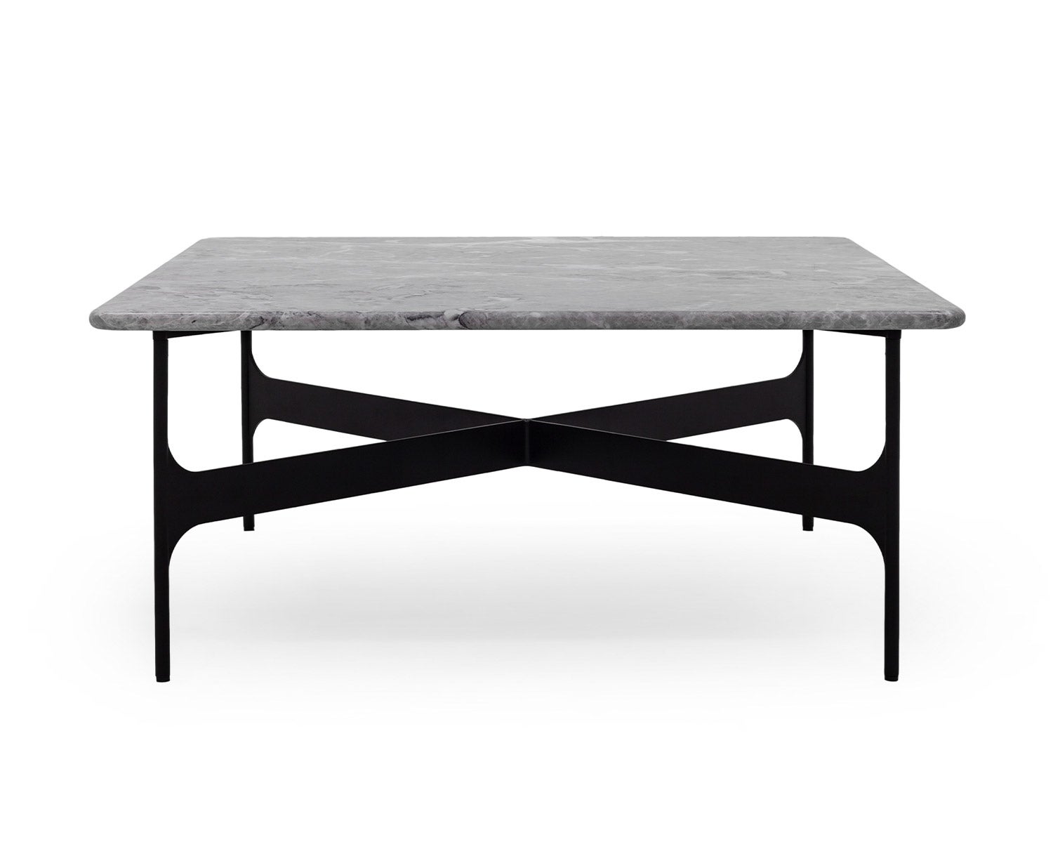 Floema Soffbord 80x80 | Kvadratiskt | Grå Marmor