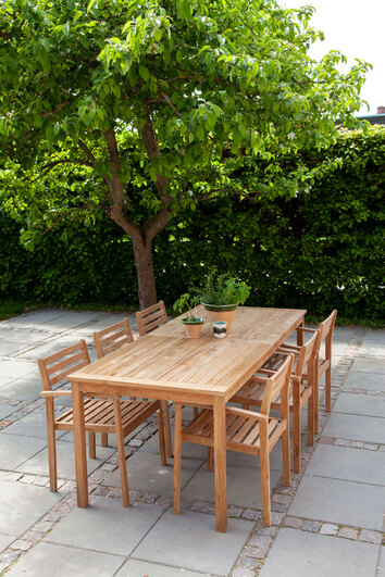 Cinas Oxford Matgrupp i solig utomhusmiljö