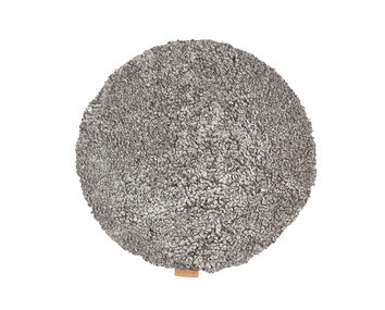 Ida stolsdyna fårskinn i färg grågrafit från Shepherd