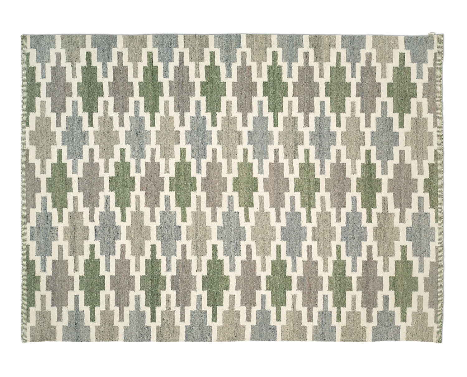 Korsnäs matta från Classic Collection i färg blågrön