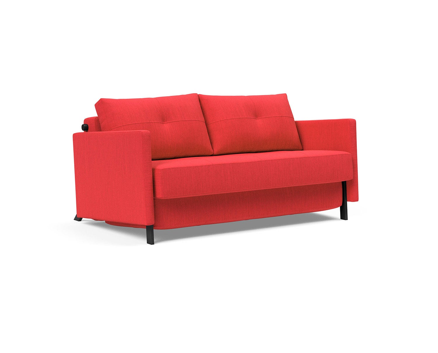 Cubed 02 Bäddsoffa 140 med armstöd i tyget 511 Elegance Red