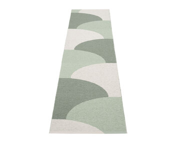 Framsida på Hill Gångmatta Army/Misty Mint 70x270