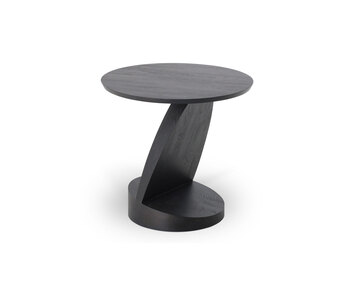 Oblic-Sidobord-Svart-Teak