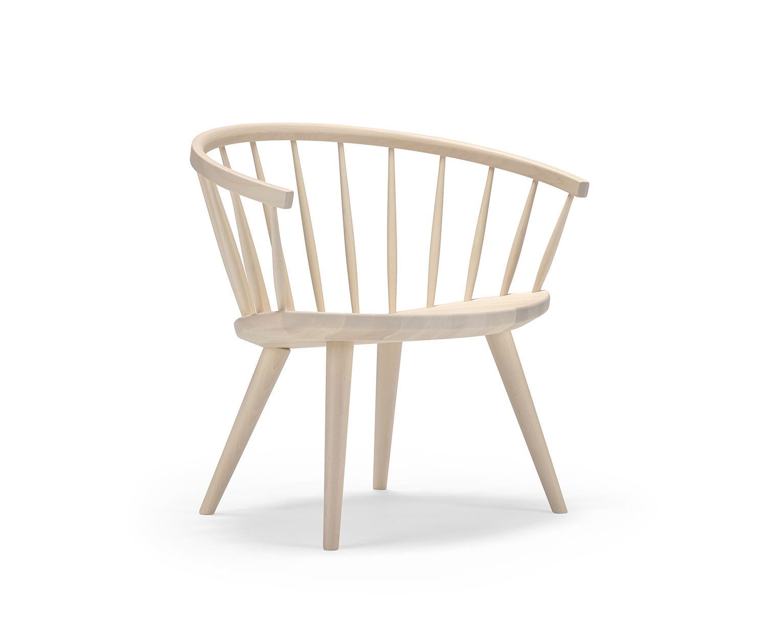 Arka loungestol i björk, ljus mattlack | StolAB