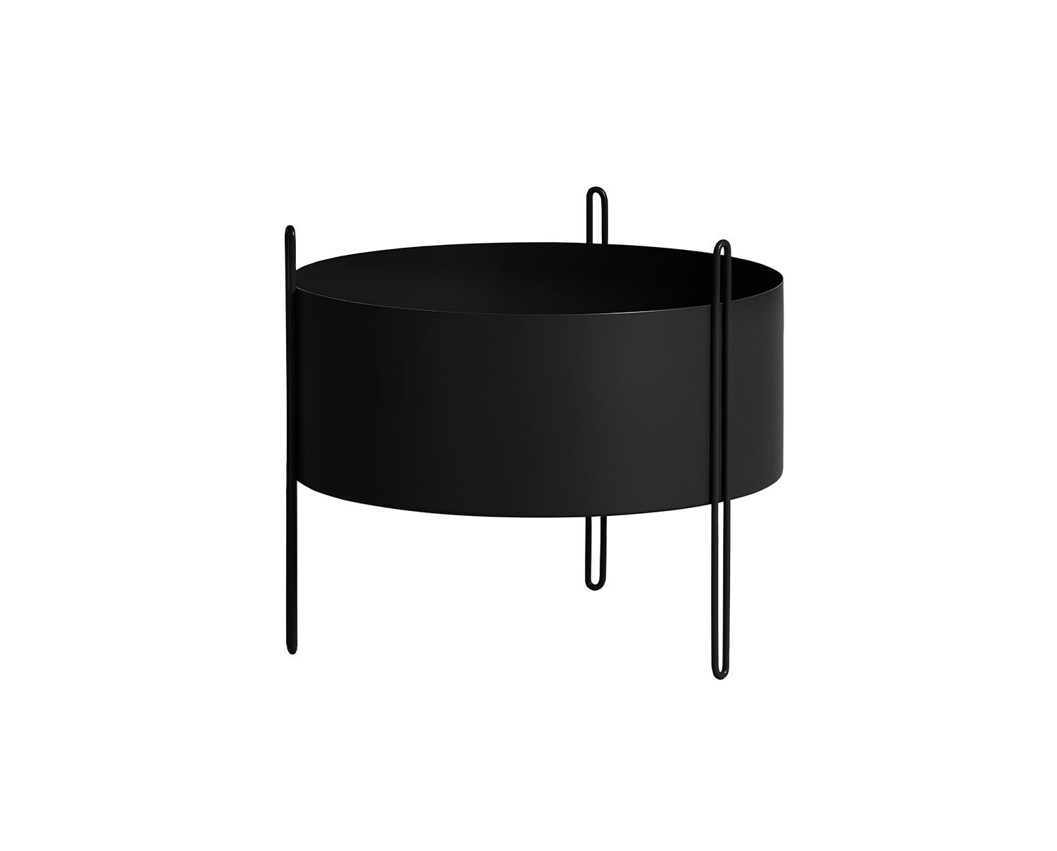 Pidestall Kruka Svart Medium