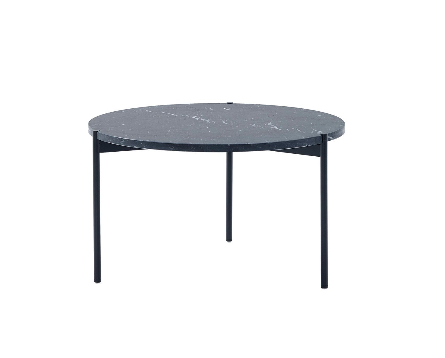 Plateau, med diameter 60 centimeter. Skiva i Black Marquinia. 