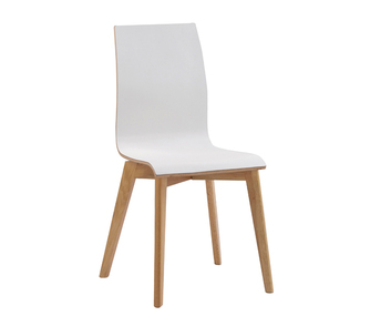 Gracy Stol i vit laminat och ek