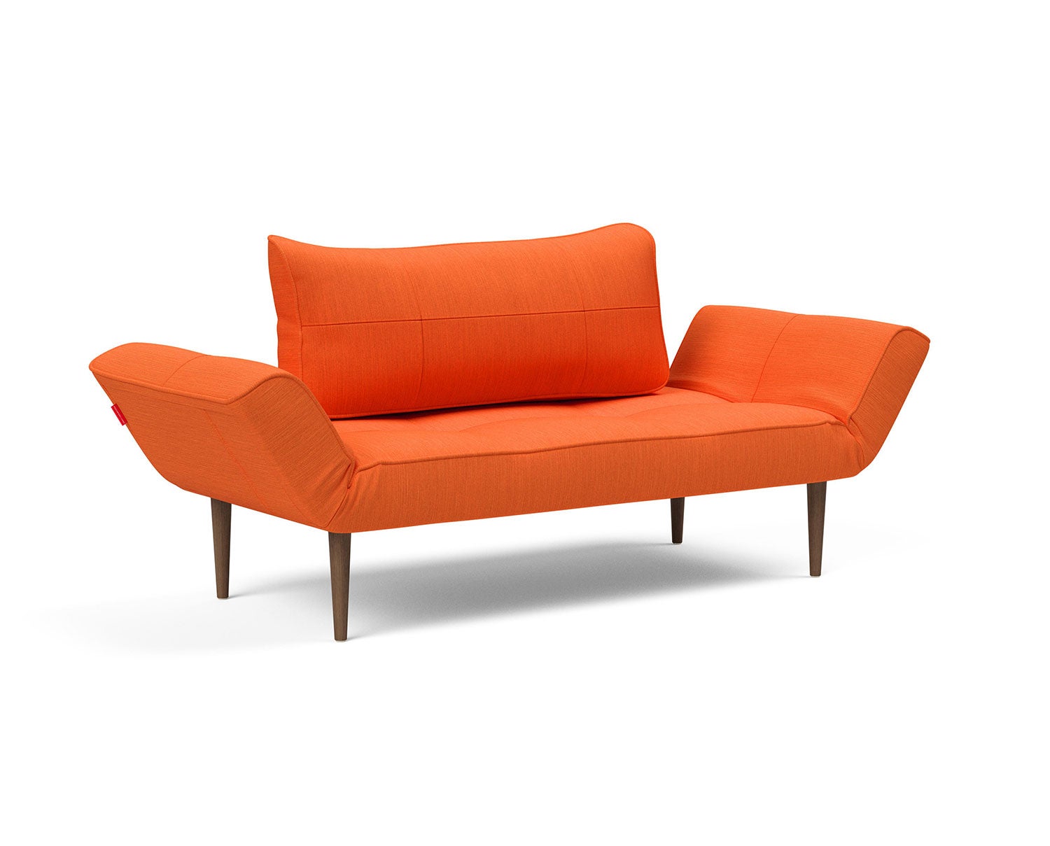 Zeal Bäddsoffa med stylettoben i tyget 510 Elegance Orange