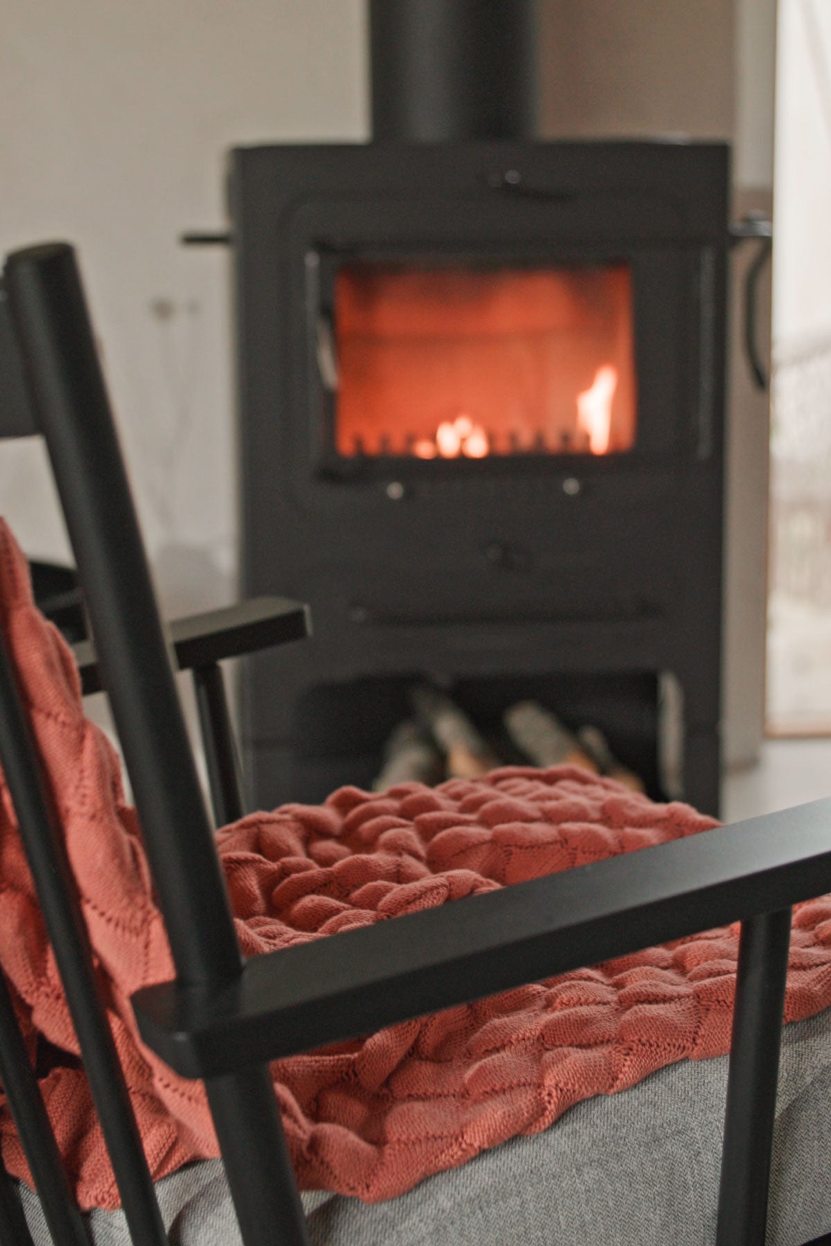 Miljöbild Gems pläd terracotta från Classic Collection