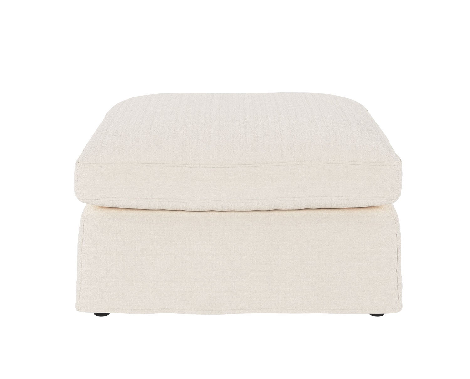 Peyton Fotpall i tyget Ursula 248 Vit