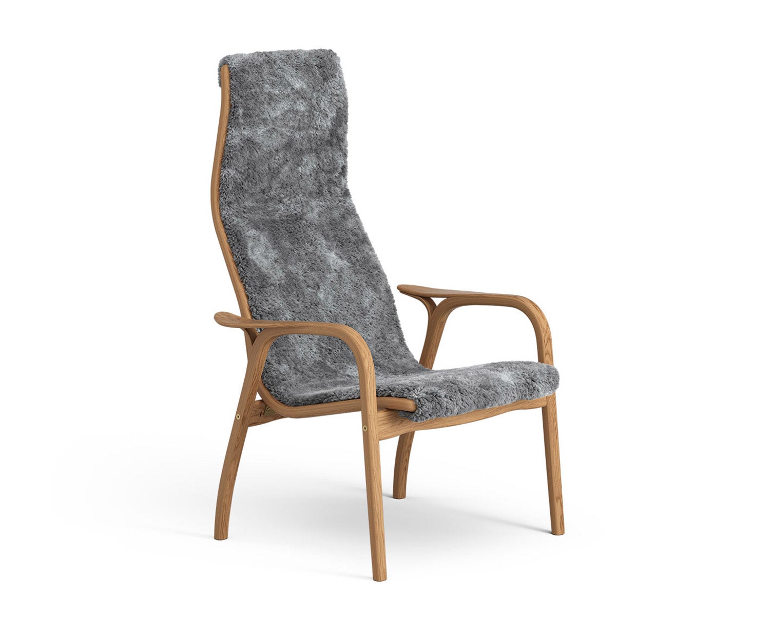 Lamino Fåtölj i oljad ek klädd i Scandinavian Grey