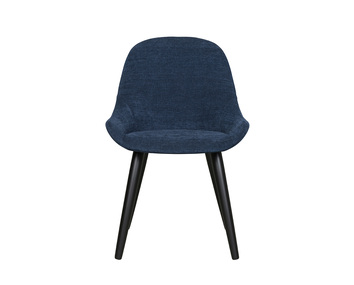 Layla stol låg - tyg Midnight Blue