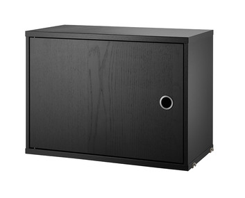 String Skåp 58x30 Svartbetsad ask