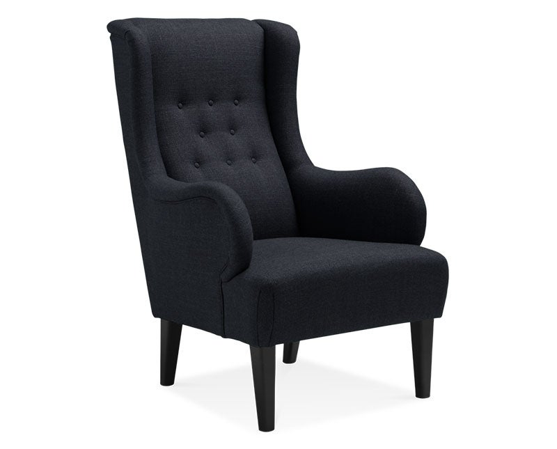 Oskar Fåtölj designad av Carl Malmsten, tillverkad av O.H Sjögren