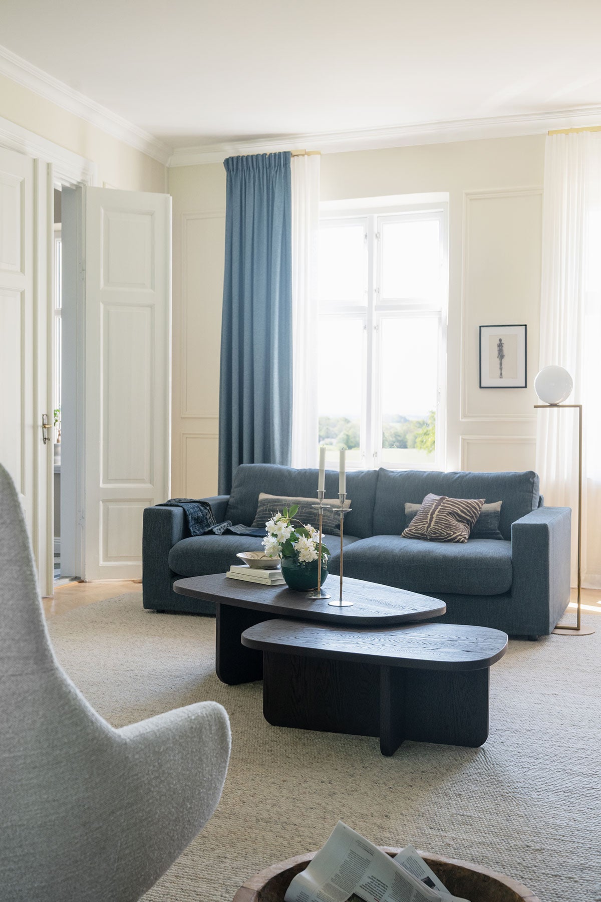 Billings Soffbord i brun ek i olika storlekar som satsbord i vardagsrum