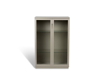 AOKO Skåp Glasdörrar Beige