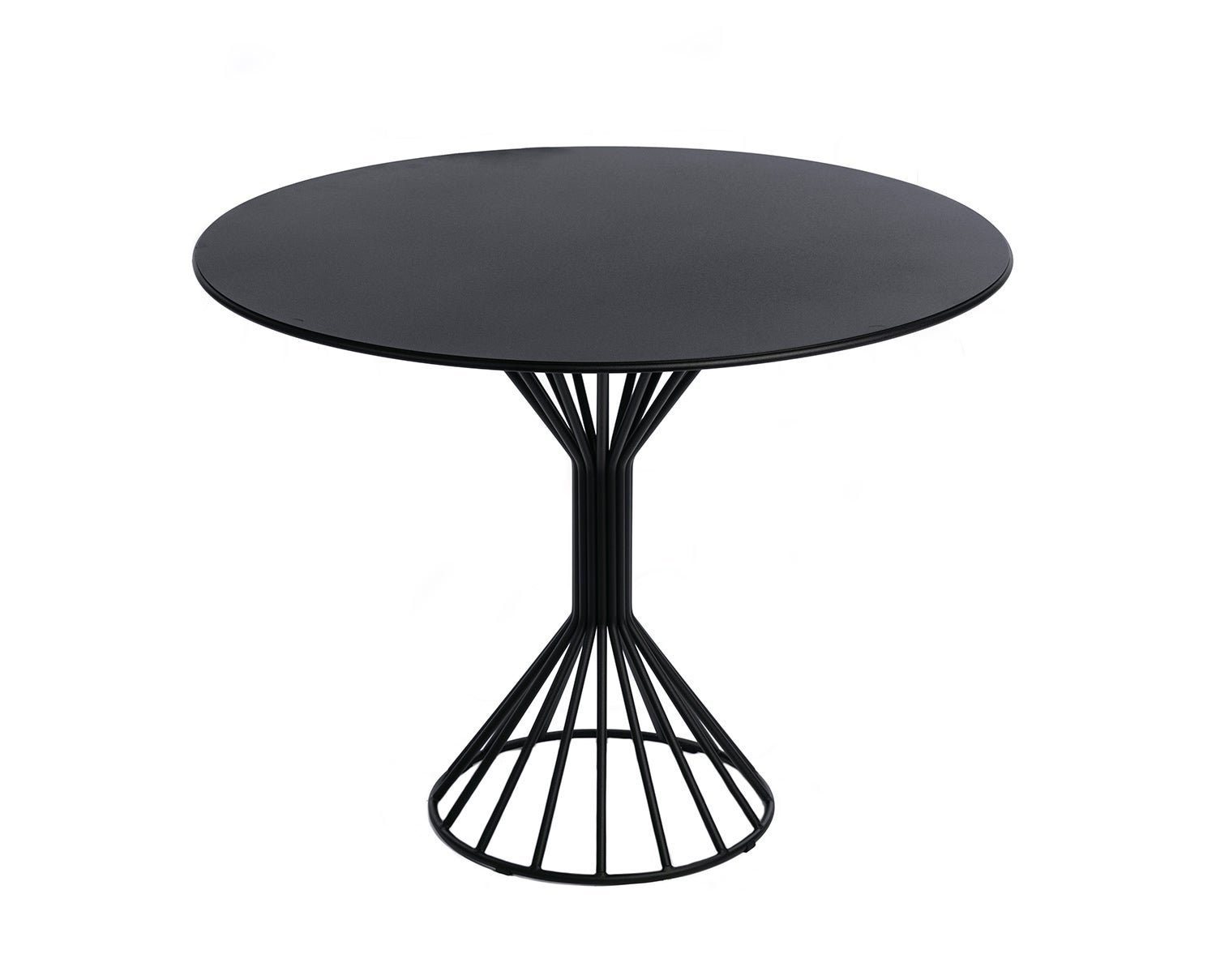 Roots Utomhusbord svart stål från Svenska Fabrikant. 