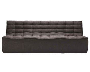 N701 Soffa 3-sits Tyg Dark Grey