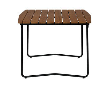 Bord B31 84 i teak med svart stativ