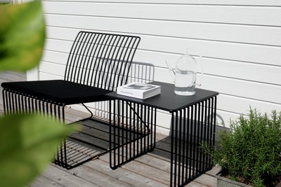 BARR-Kvadratbord-Pall-Svart.jpg BARR Kvadratbord med Pall Svart