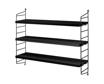 String pocket Svartbetsad ask / Svart
