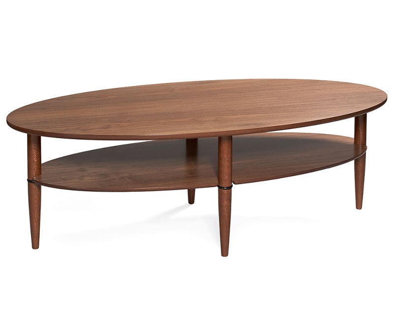 Madrid Soffbord oval 160 | Valnöt