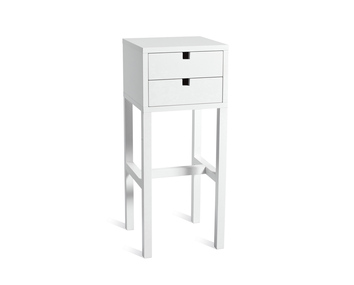 Falsterbo Sängbord Högt Vitlack