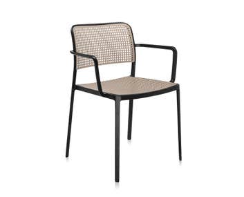 Audrey karmstol Svart / Sand