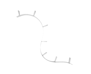 Bookworm Bokhylla 7 Aluminiumfärg