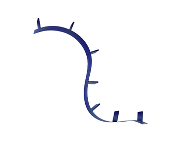 Bokhyllan Bookworm 7H i färgen koboltblå