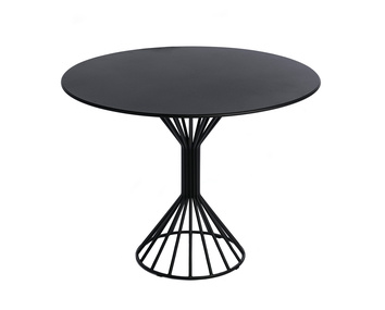 Roots Utomhusbord svart stål från Svenska Fabrikant. 